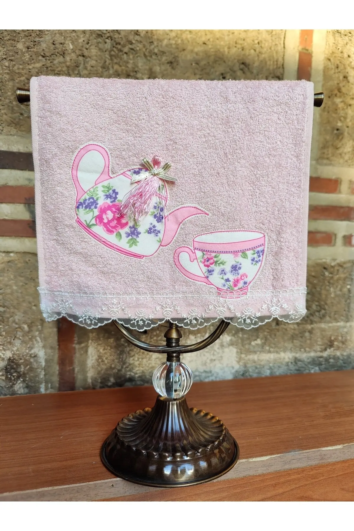 2 pcs Special Design Dowry/Daily Bamboo Woven Lacy Kitchen Towel (30×50cm) Teapot patterned bamboo towel Fast shipping