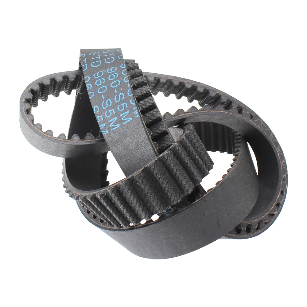 المطاط حزام S5M-945/950/960/965/975/980/1000/1025/1040 الأسنان الملعب 5.0 مللي متر دائرة قوس الأسنان بكرة حزام العرض 10/15/20/25/30 مللي متر