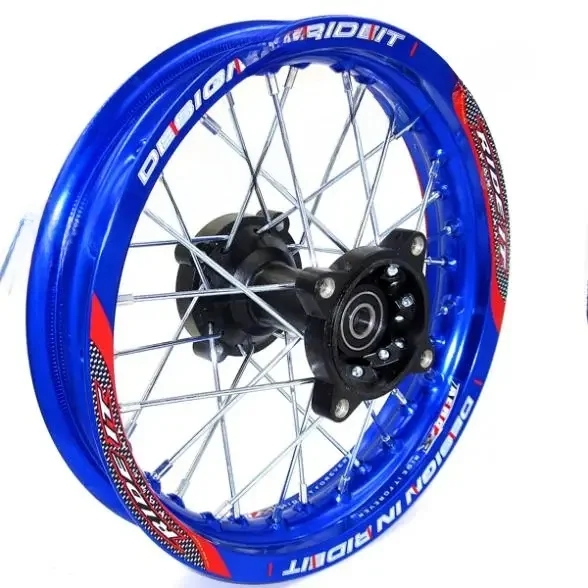 AliExpress Blue Rims 1.85x12"inch for dirt bike pit bike CRF Kayo BSE Apollo Rear Wheels spare parts