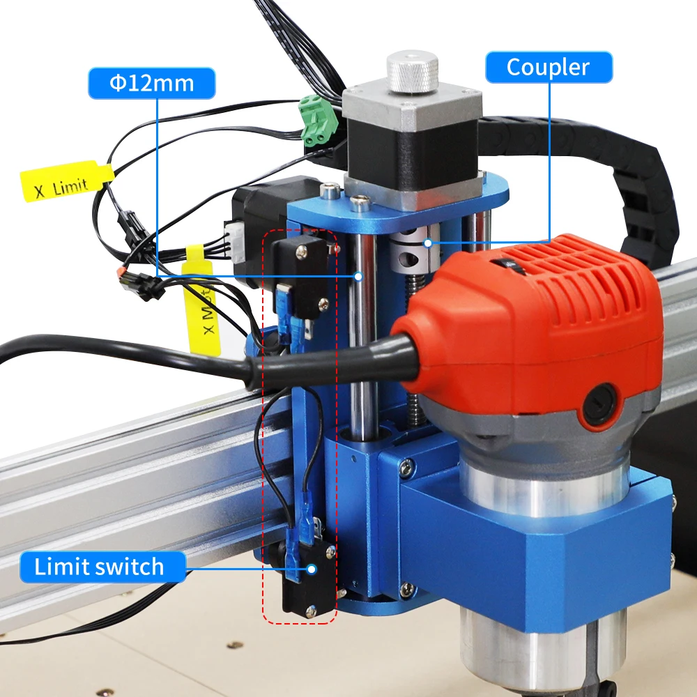 CNC 루터 4040Max, 트리머 포함, 40W 레이저 사용 가능