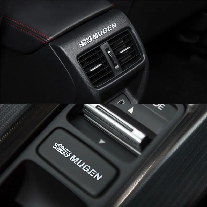 ملصقات معدنية لممسحات النوافذ لديكور السيارة ، ملصقات بتصميم السيارة لسيارة Honda Mugen Power Accord Odyssey JAZZ CRV Fit Accessories #3
