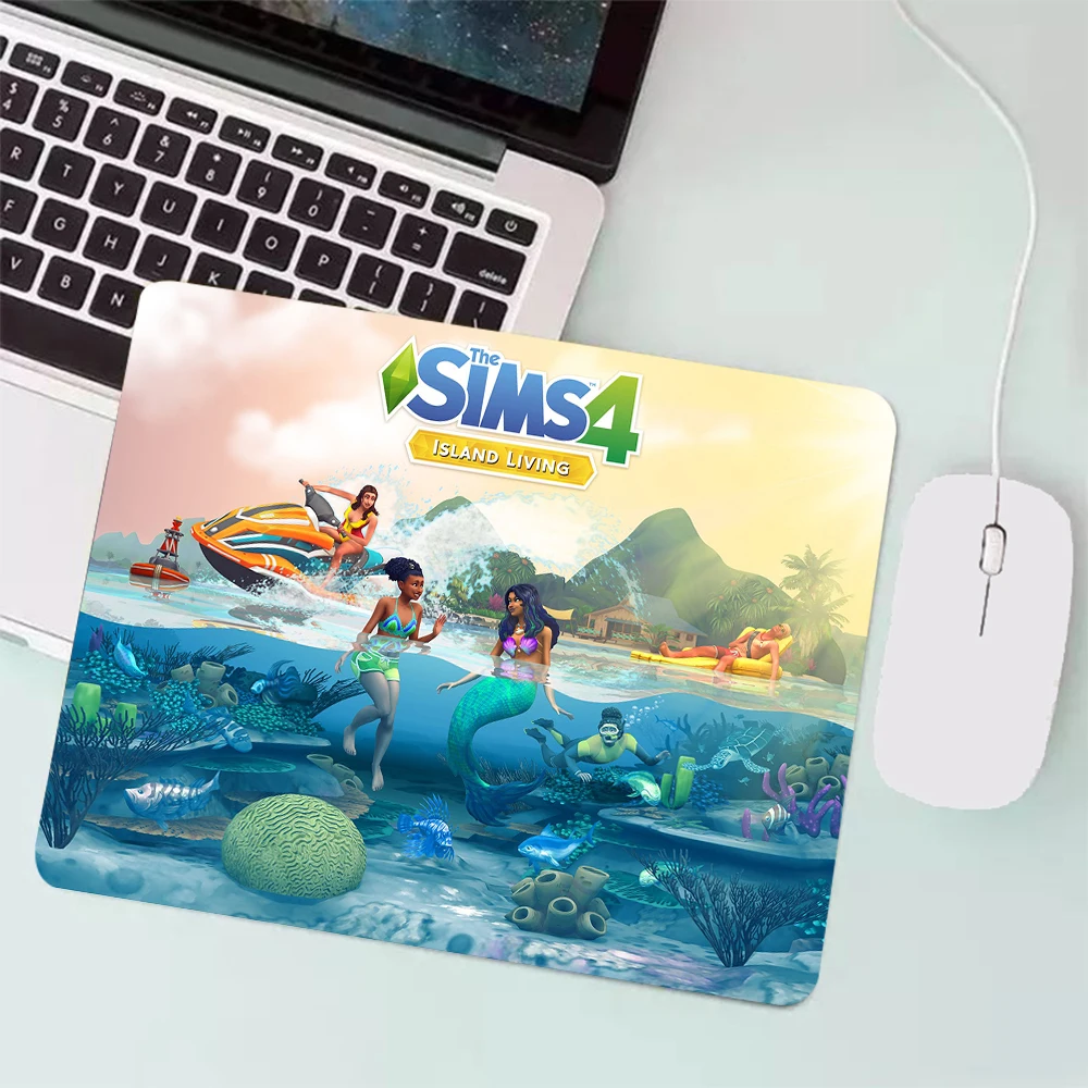 Sims 4-小さなゲーマーマウスパッド,デスクトップ,ラップトップ,アニメーション,ゲーム,デスクトップ用