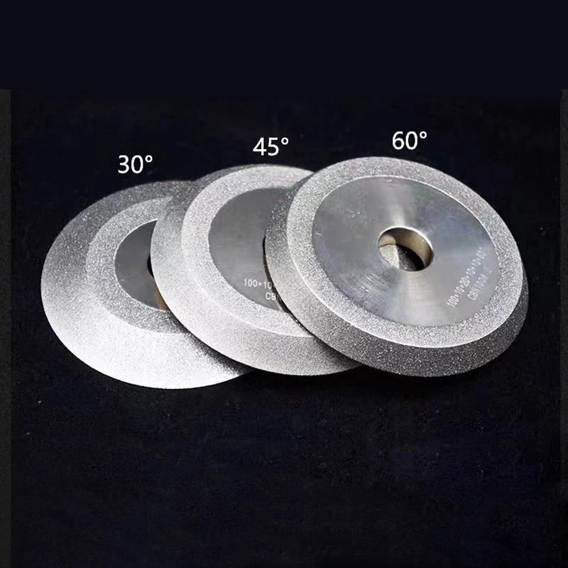 CBN Einseitige Diamantschleifscheibe für HSS-Schnellarbeitsstahl-Bohrer, 100 mm Durchmesser x 20 mm Loch 100 # – Detail 1
