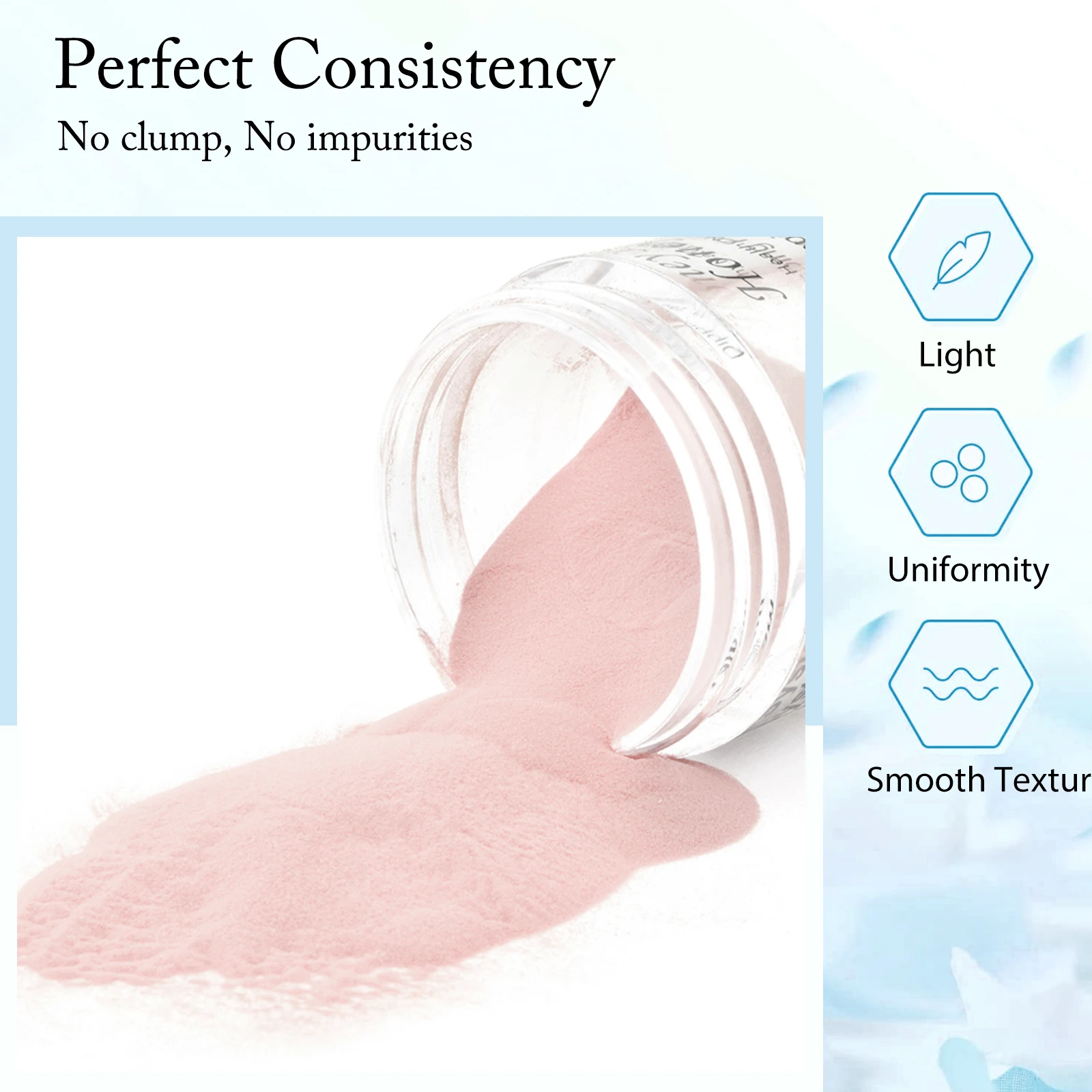 Honey Joy Acrylic Nail Powder Pink White Clear Professional Acrylic Powder for Nails Extension Carving French Crystal Nail Art