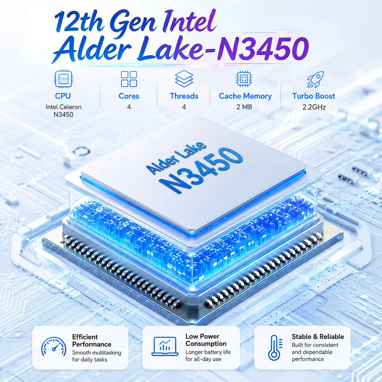 Brand New 14.1 Inch Laptop Intel Celeron N3450 8GB RAM 128GB SSD FHD 1920x1080 Notebook Windows 10 Pro WiFi Dual Band Bluetooth 5.2 Lightweight Portable Computer for Student Office Business Home France Stock Multi Language System Laptop Duty Free Shop