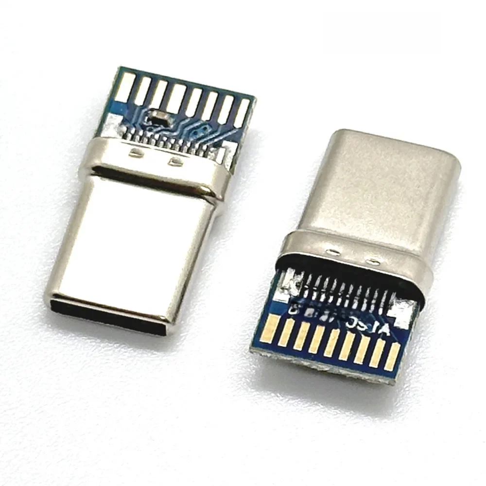 1szt Złącze USB 3.1 Type-C 17-pinowe męskie gniazdo Adapter do lutowania drutu i kabla 17-pinowe wsparcie płytki PCB — zdjęcie 2