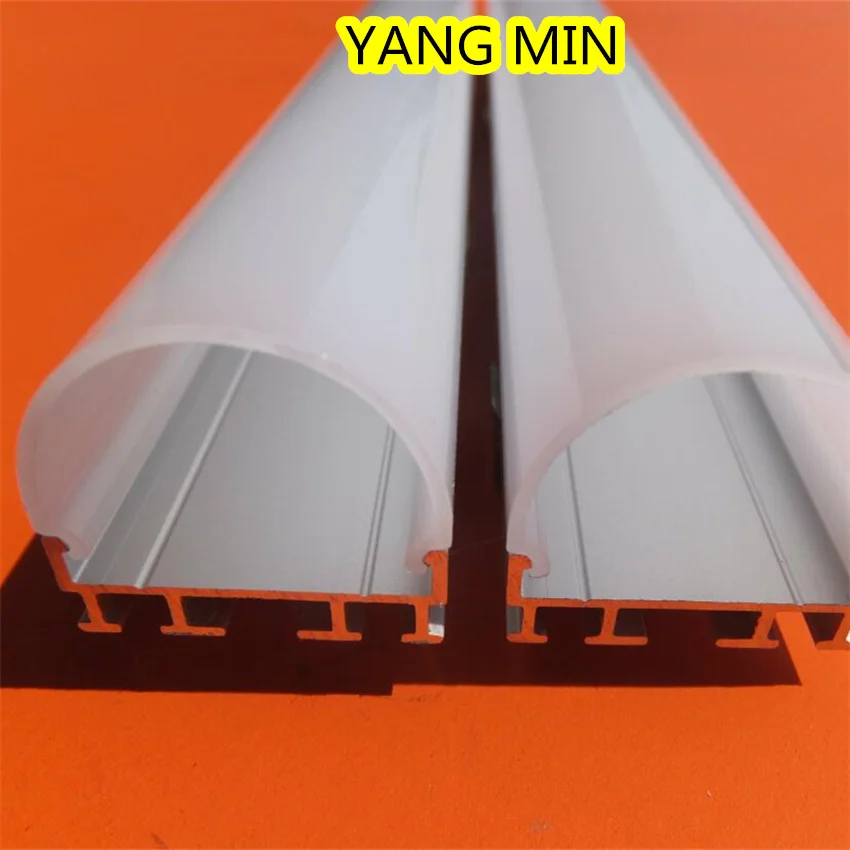 2m/pcs Led Light Extrusion Housing Channel With PC PMMA Cover Endcaps Clip Led Strip Aluminum Profile