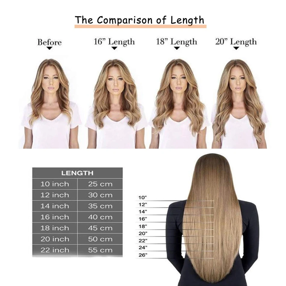 تسليط الضوء على كليب في وصلات الشعر لون الشعر البشري الحقيقي # 8/613 مشبك برازيلي في وصلات مستقيمة 16-26 بوصة لون طبيعي