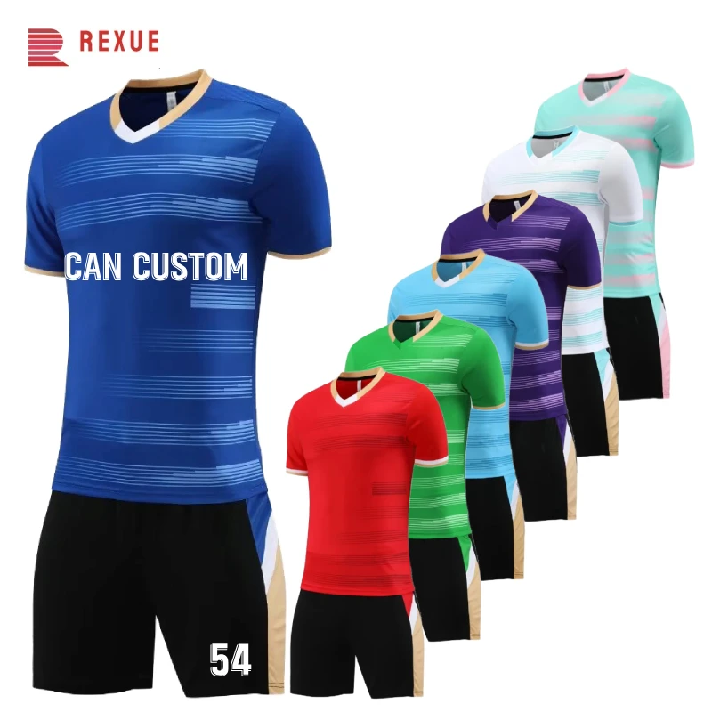 Custom Football Training Kit Sports Kit Football Club Jerseys Thailand Quality New Soccer Wear Club Sport Vintage Soccer Jersey