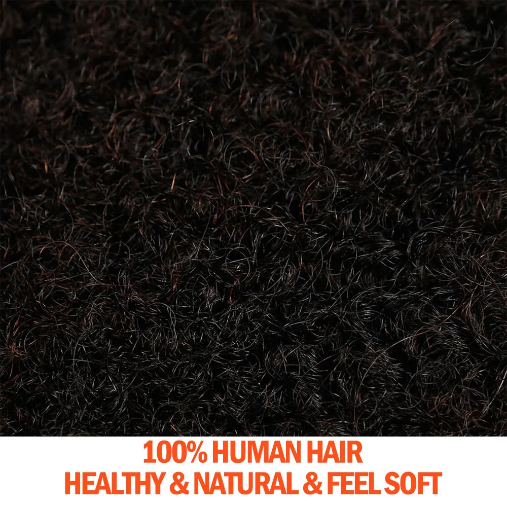 Afro Kinky Bulk Braiding Hair Extensions Remy Kinky Curly Wave Human Hair Bulk For Braiding 50g/pc Natural Color Braids Hair