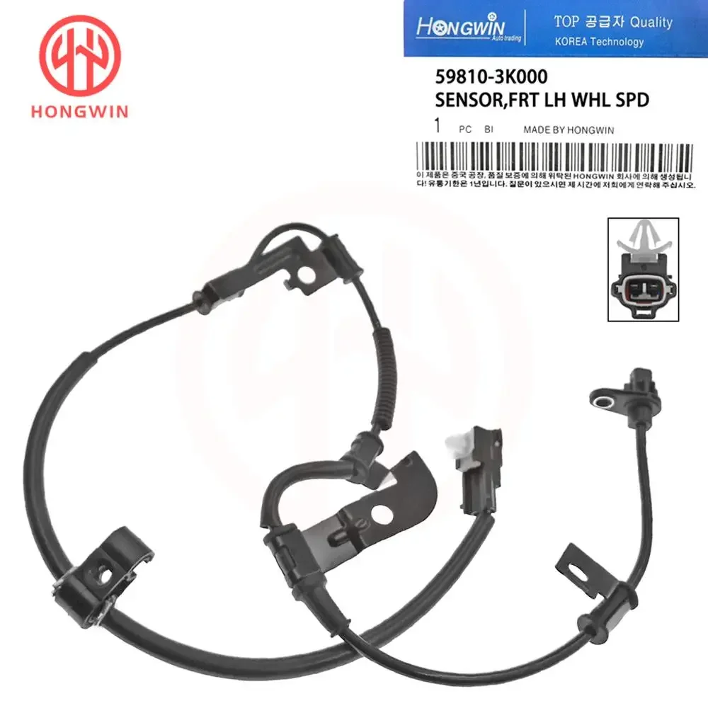 ABS Wheel Speed Sensor Front Left & Right Fit For Hyundai Sonata 2005-2009 Azera 3.3L 3.8L 2006-2011 OEM 59810-3K000,59830-3K000