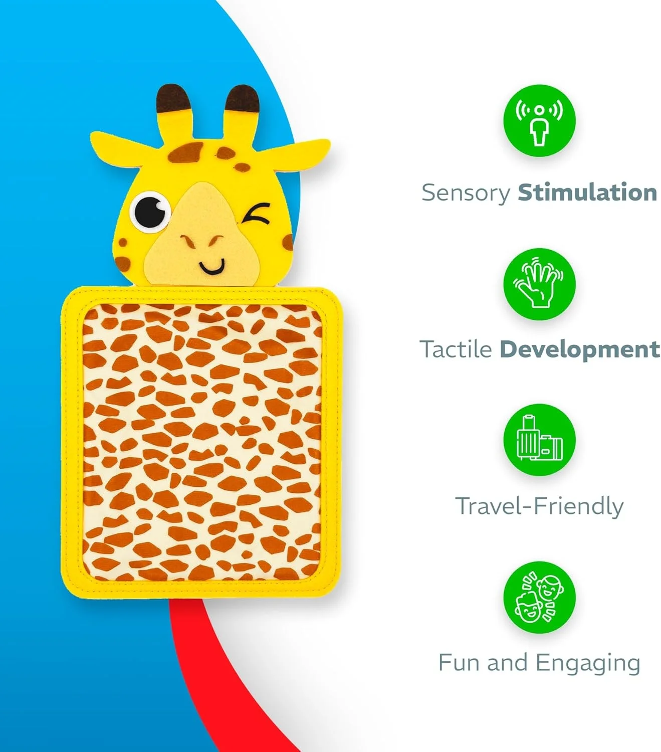 Baby Montessori Zintuiglijk Speelgoed Cartoon Dier Cognitie Mat Hand-Oog Coördinatie Onderwijs Speelgoed Zintuiglijke Tactielen Pad voor Autistisch