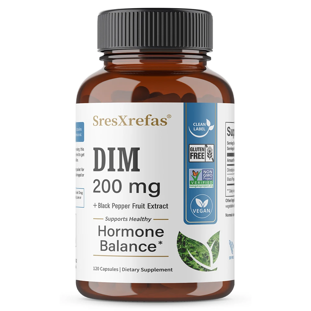 

DIM Supplement 200mg, Unisex, Menopausal Support, Antioxidant Support, Promotes Overall Health