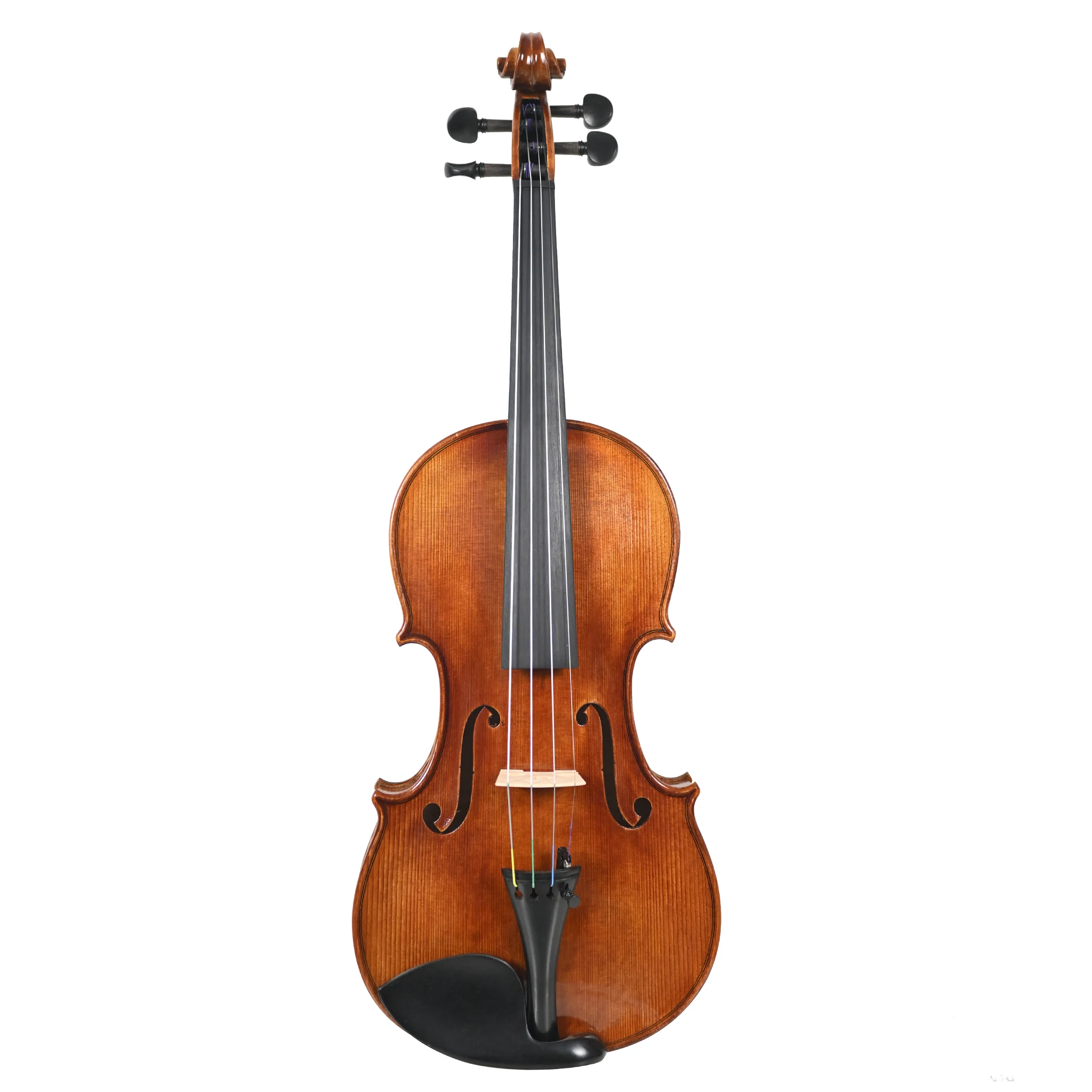 Professional Musical String Instrument High flame Maple handmade Stradivari Violin 4/4 3/4 1/2 1/4  for Beginner With Case