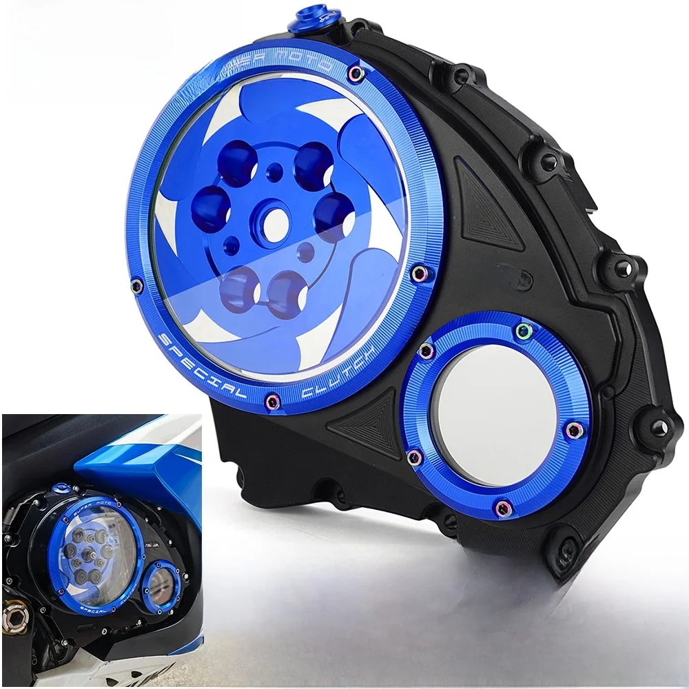 CNC Motorfiets GSX-R1000 Racing Motor Clear Clutch Cover Voor Suzuki GSXR1000 GSX-R GSXR1000 GSX R1000 2007-2016 - afbeelding 2
