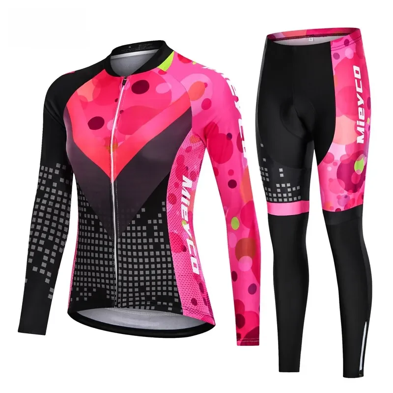 AliExpress NEK TANING 2024 New Long Sleeved Bicycle Clothing Suit Bicycle Mountain Bike Clothing Cycling Jersey Set