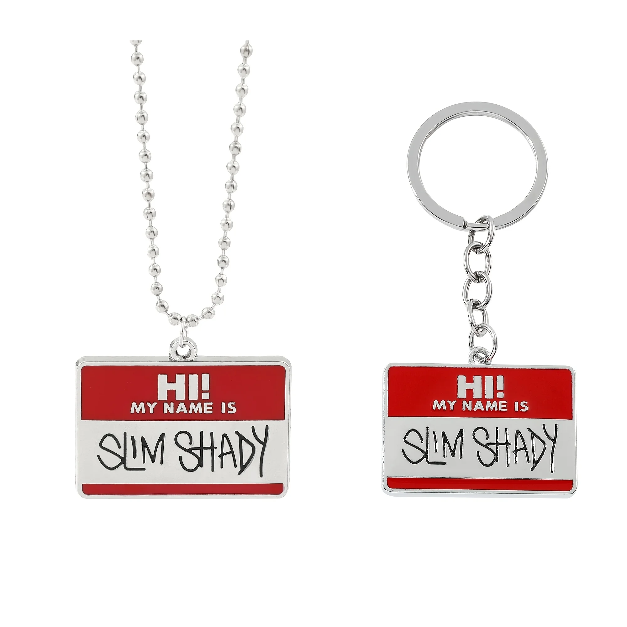 Rap Punk Eminem Square Pendant Necklace for Men Fashion 2026 - Trendy Gift for Boyfriend