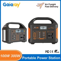 100W/300W Portable Power Station Solar Generator 220V/110V LiFePO4 Charging Station 76.8Wh 256Wh Power Bank for Camping Travel
