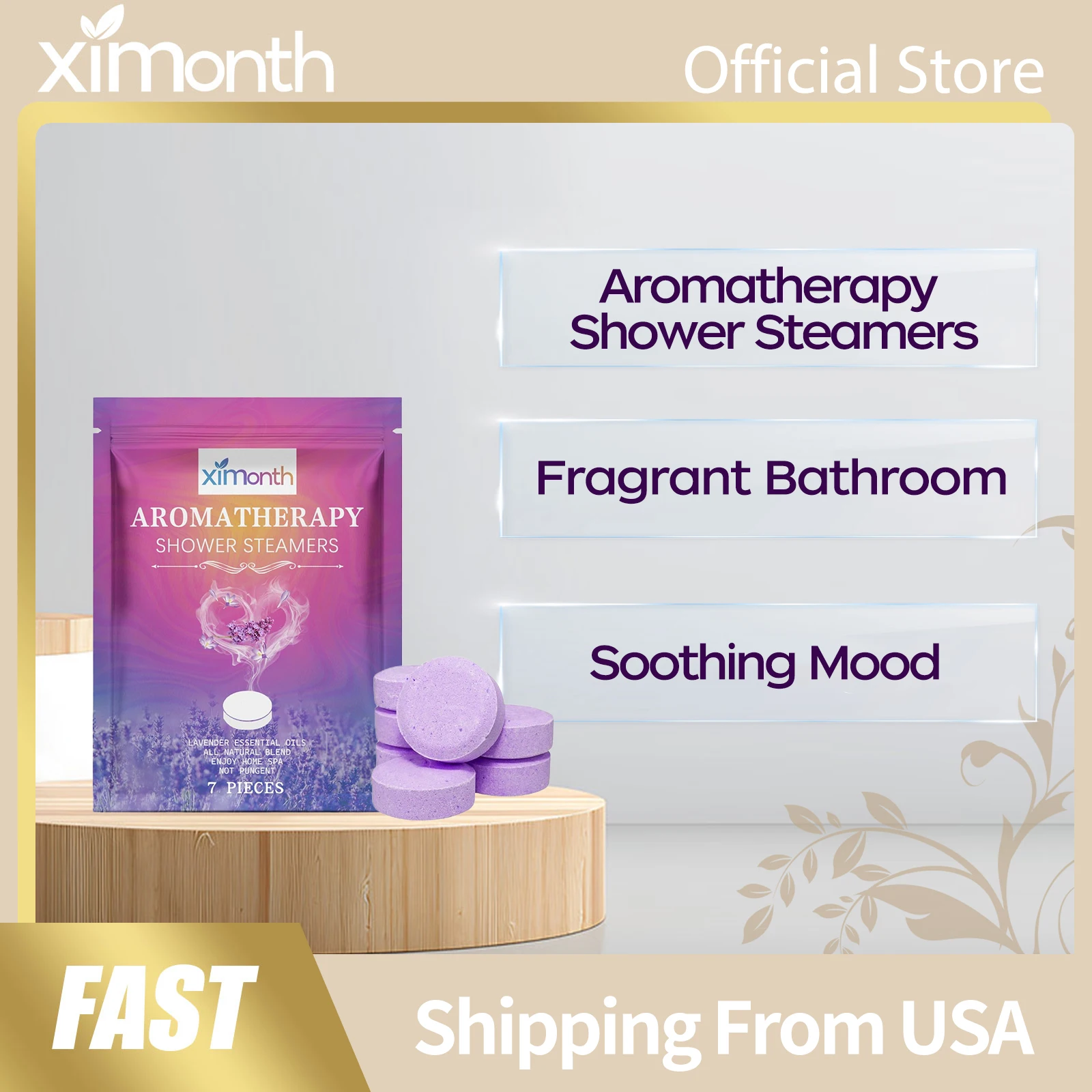 

Ароматерапевтические бомбочки для душа: успокаивающий аромат, снятие тревоги, снижение стресса, улучшение настроения, освежающие ароматы для ванной комнаты.