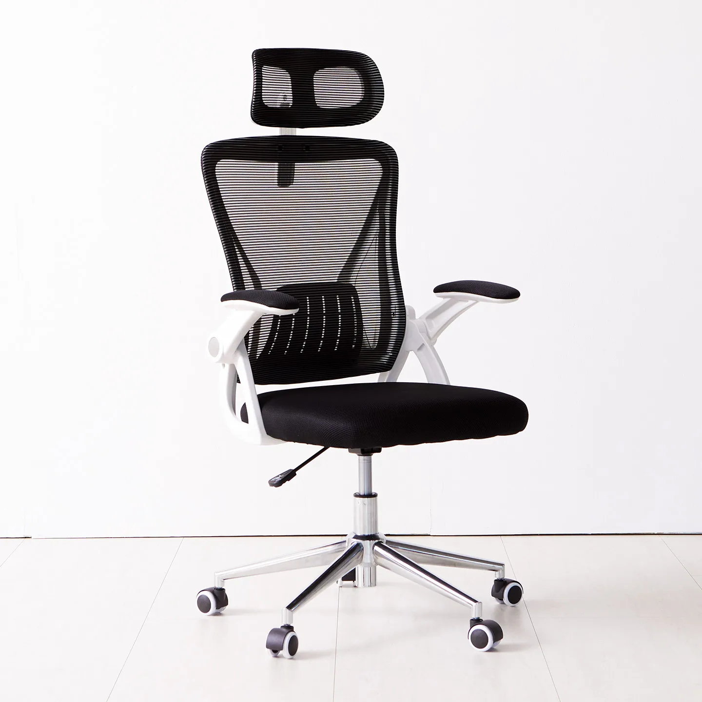 No.84 Mesh air coil flip-type armrest height adjustable Nexus support computer office desk chair