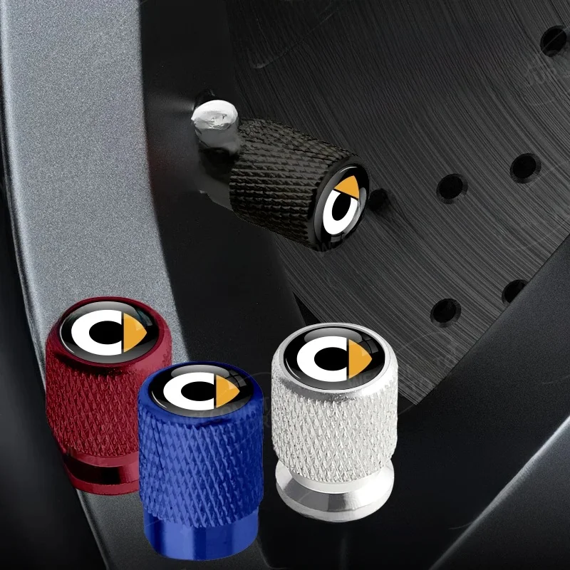 Aluminium pour Smart EQ 451 450 453 Forspeed Coupe Cabrio Brabus Logo 4 pièces décor de voiture roue pneu Valve bouchons tige couverture accessoires