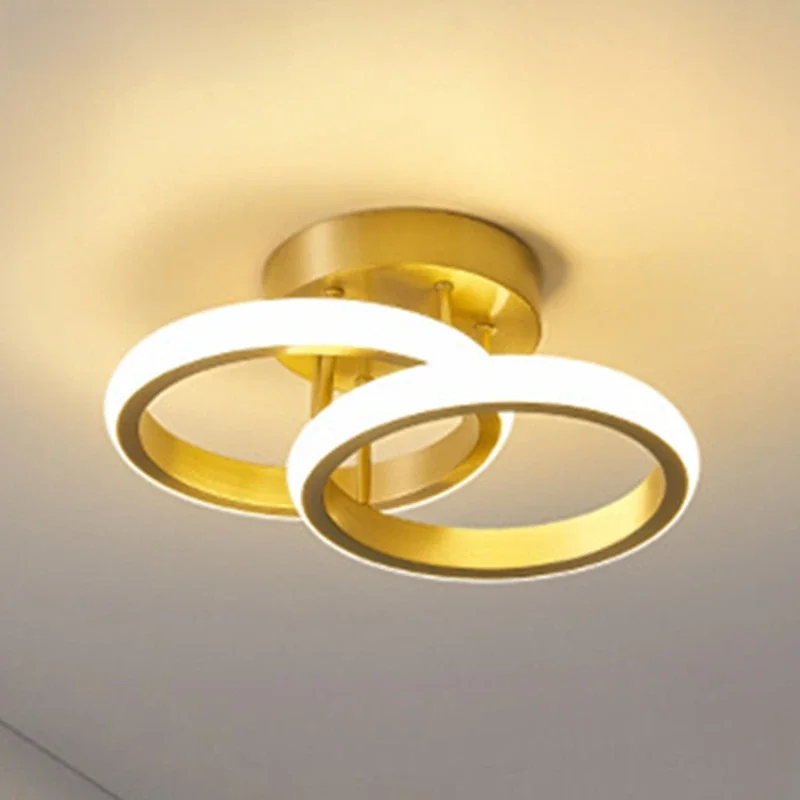 Golden Aisle Light Led Corridor Porch Net Red Small Ceiling Light Entrance Balcony Staircase Cloakroom Light Modern Fashion