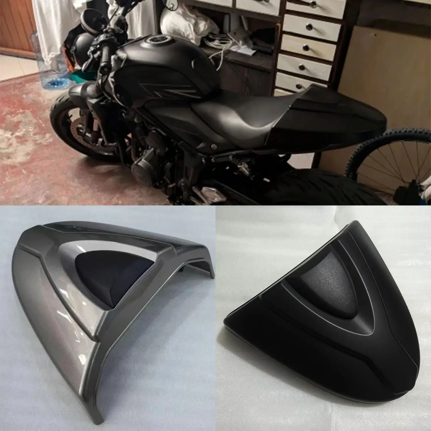 Juste de coussin de siège passager arrière pour moto, carénage de bosse, housse de capot, Triumph Trident 660, Trident Confided 2021, 2022, 2023, 2024