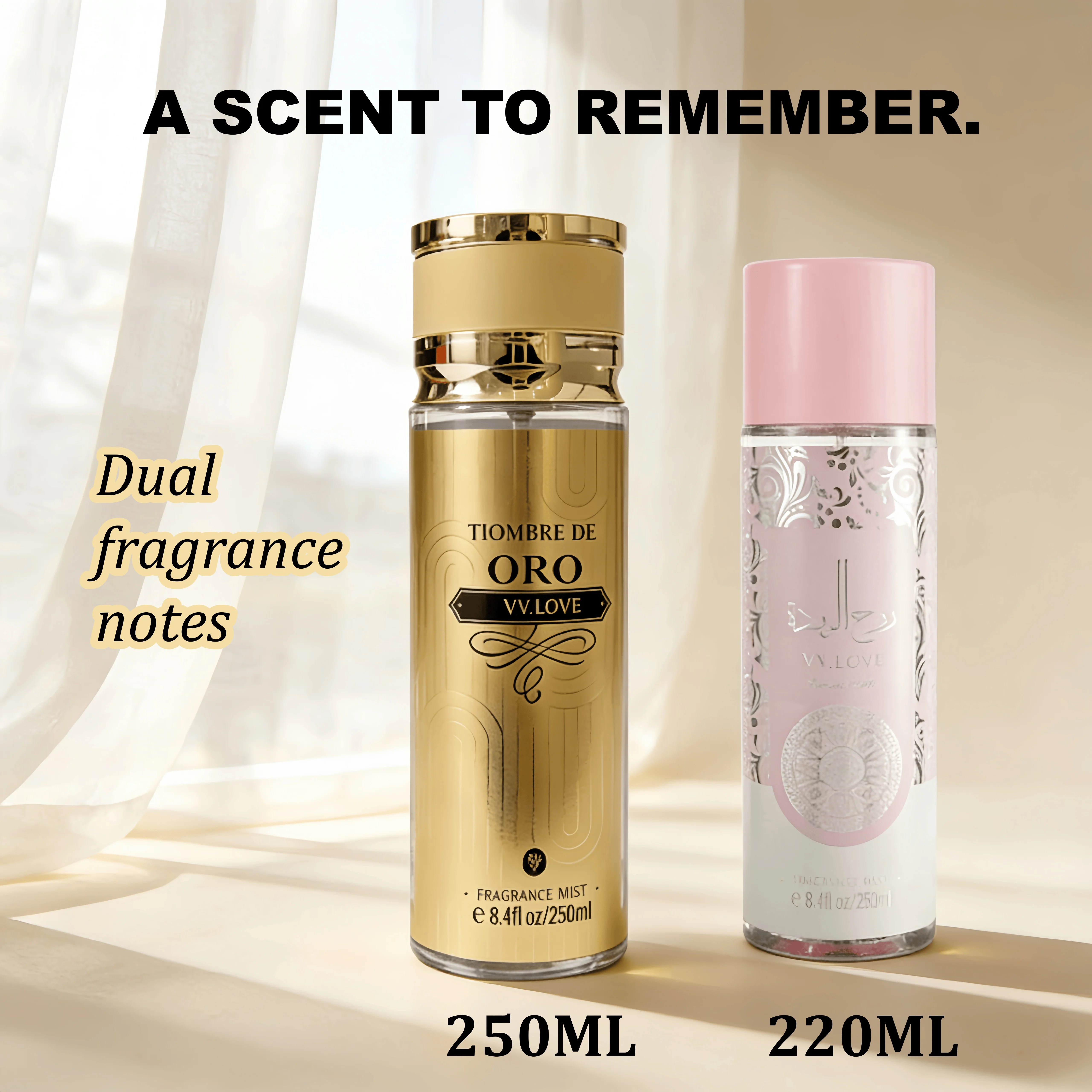 

YCZ Fragrances 220ml (Pack of 2),GOURMAND FRUITY FLORAL,Orchid,Tangerine,Vanilla,White Musk,Lasting, Everyday Fragrance, Travel Size