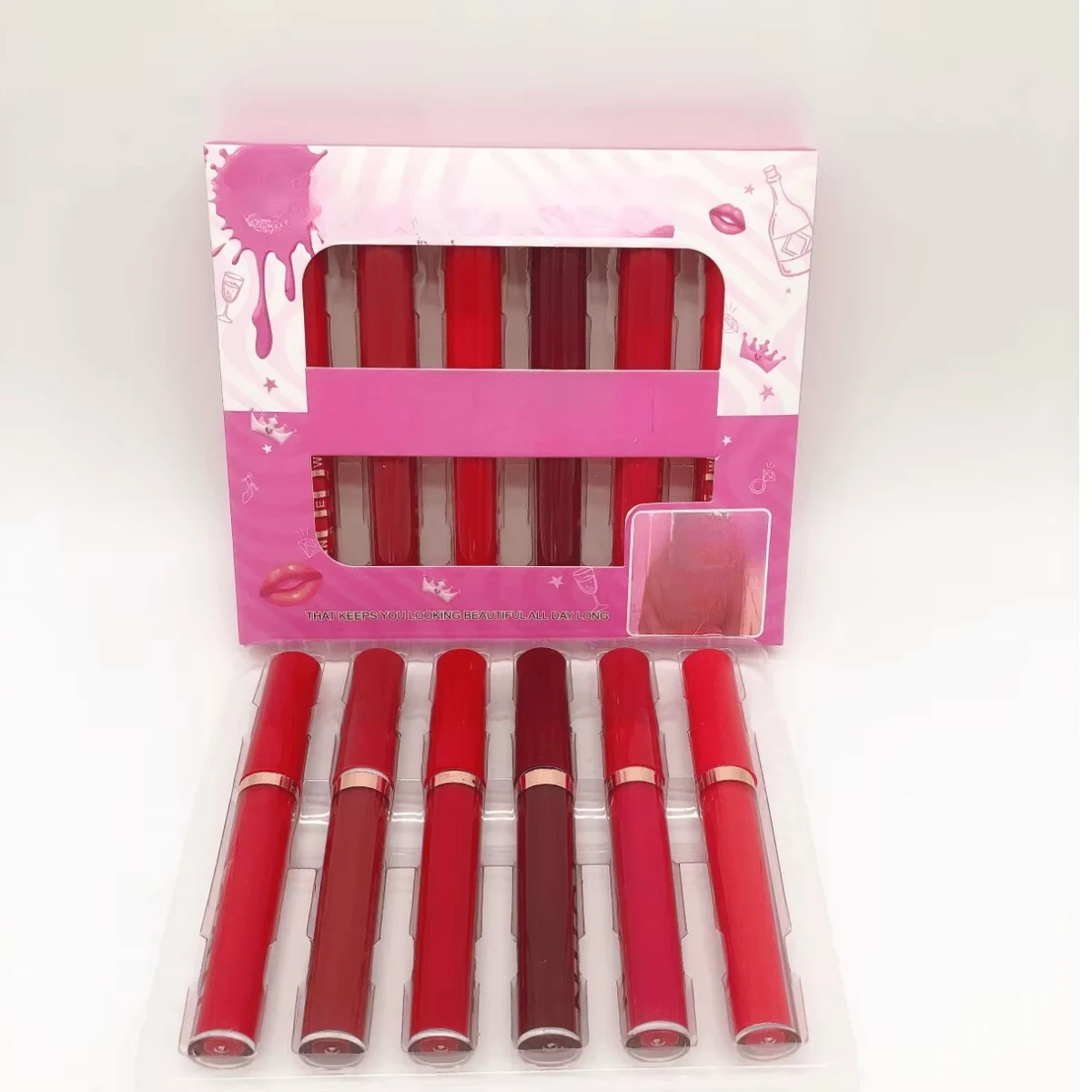 SET DE 6 LABIAL INDELEBLE LIQUIDO MATE