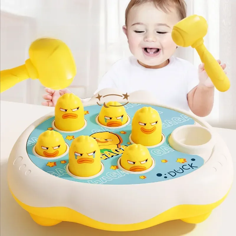 Dessin animé whac-a-taupe Montessori bébé jouet enfant en bas âge cadeau d'anniversaire éducatif thème Animal jeu de frappe Parent enfant jeu de société garçon