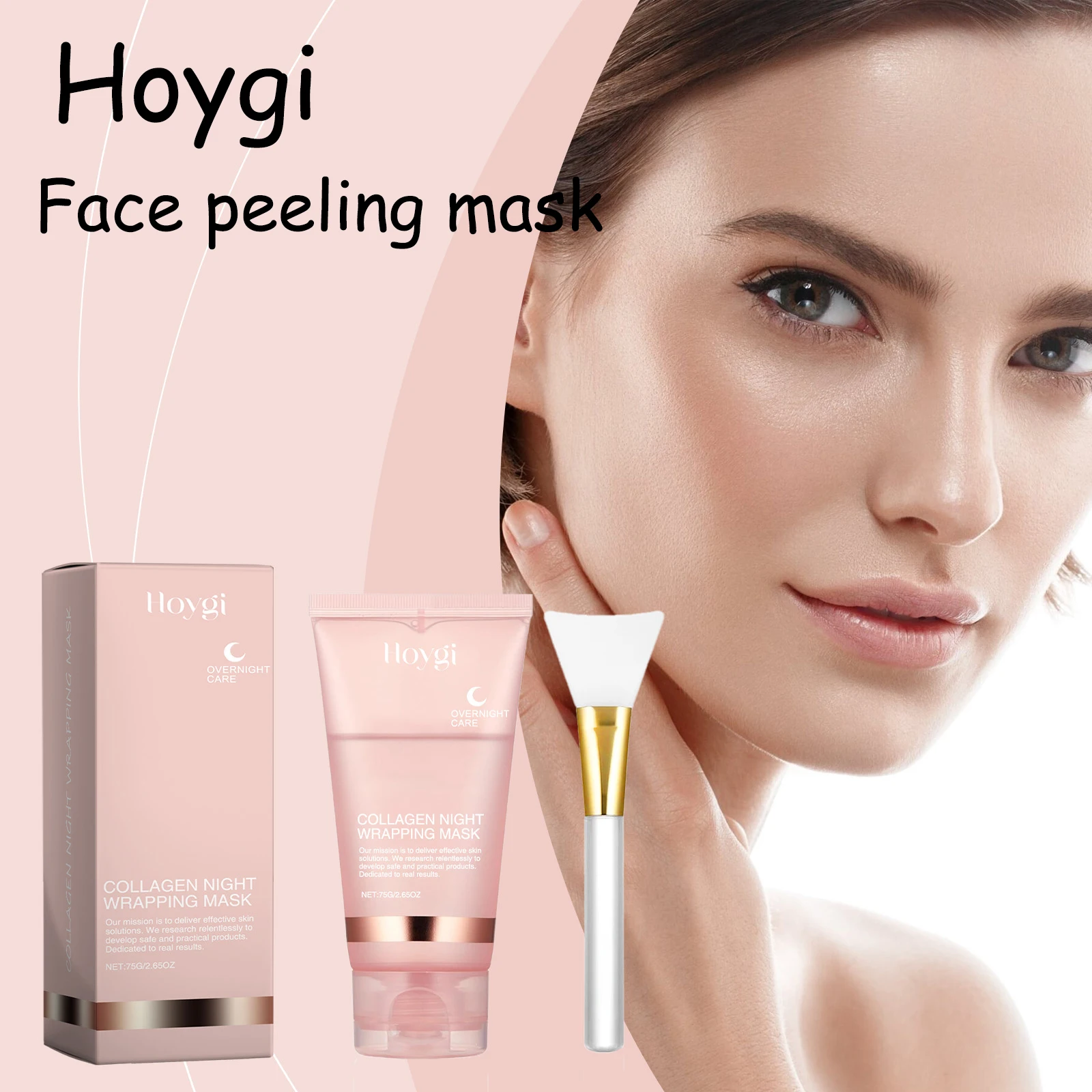 

Hoygi Collagen Peeling Face Mask Cleaning Pore Dirts Improve Skin Texture Brightening Skin Tone Firming Face Moisturize Mask