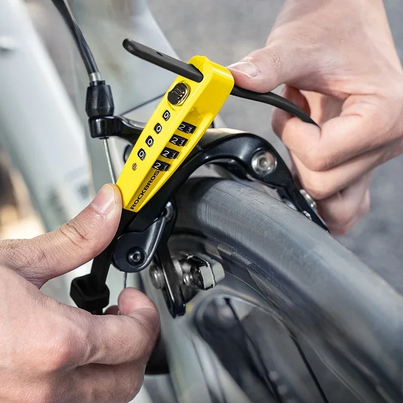 AliExpress ROCKBROS Bicycle Lock Electric Vehicle Anti-Theft Motorcycle Helmet Lock Mountain Road Vehicle Password Lock Strap Lock