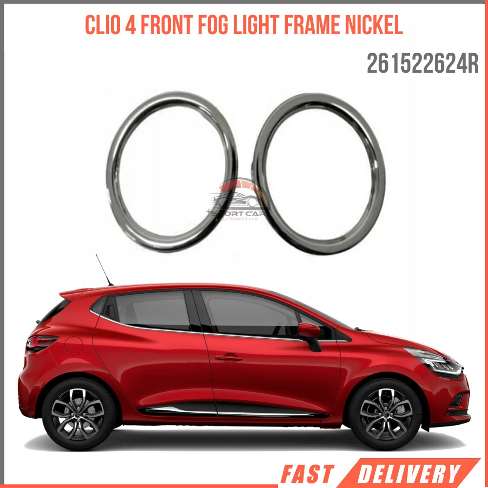 For Fog light frame nickel joy Renault Clio 4 IV Mk4 Logan Oem 261522624R fast shipping high quality super performance