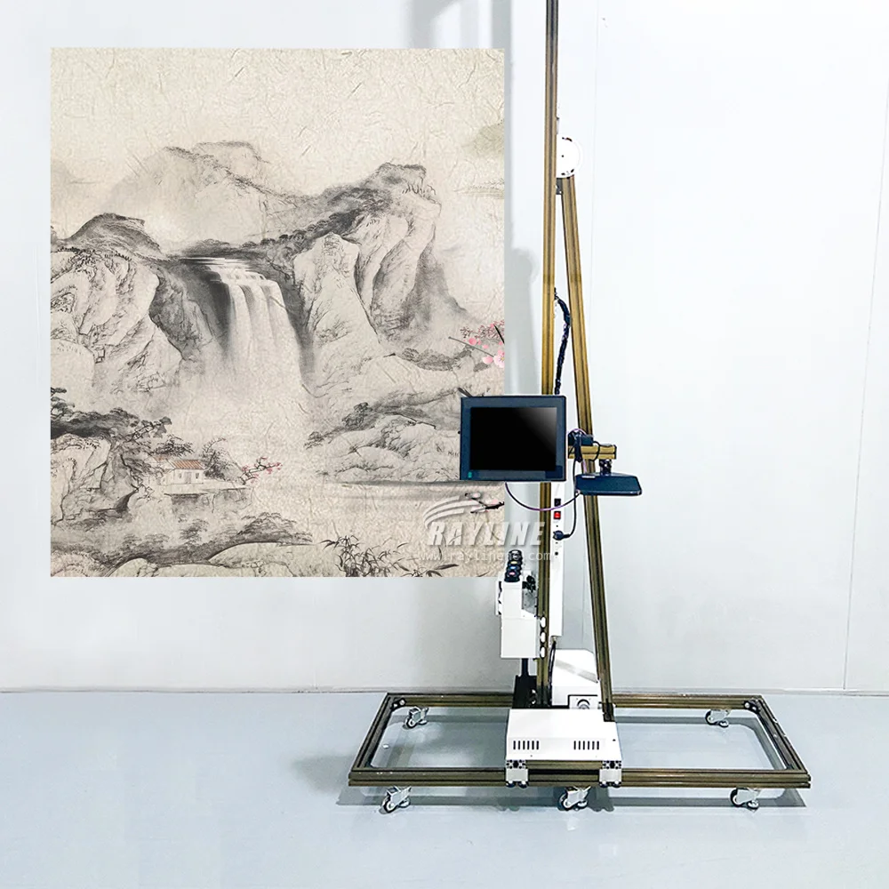 تأثير ثلاثي الأبعاد حبر الأشعة فوق البنفسجية جدار عمودي/زجاج/خشب/سيراميك/معدن طابعات نافثة للحبر مباشرة طباعة طلاء جدران