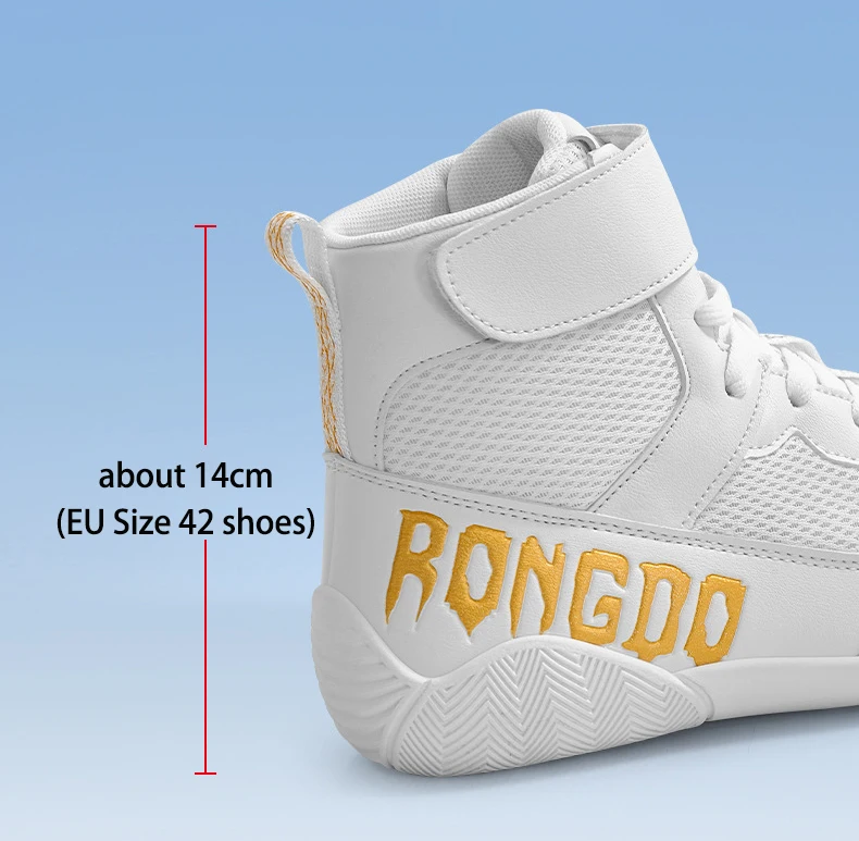 Trainings-Wrestling-Schuhe für Herren und Damen, Fitness-Boxschuhe, atmungsaktiv, leicht, rutschfest, hochwertige High-Top-Knöchelschuhe – Detail 6