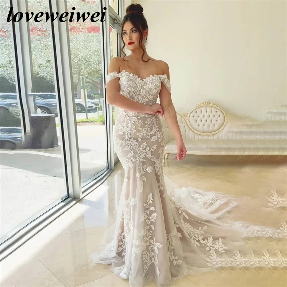 Seksowna suknia ślubna syrenka Boho weselny suknia ślubna kochanie suknie ślubne szata de mariée Long vestido novia suknia lubna