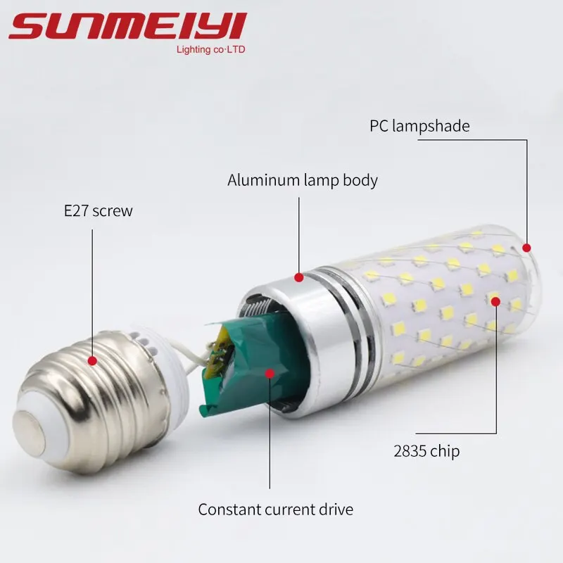 LED Corn Bulb E27 E14 Light Bulb 220V LED Lamp Chandelier Candle Light For Home Decoration image 2