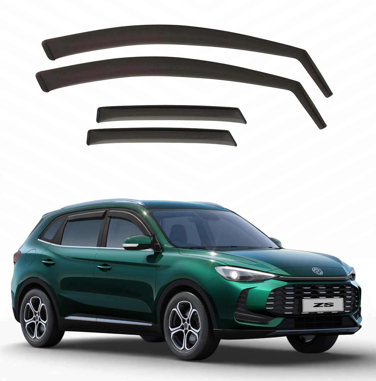 Déflecteurs compatibles avec Mg Zs |     2025+ (2e génération) Déflecteurs de vent avant + arrière