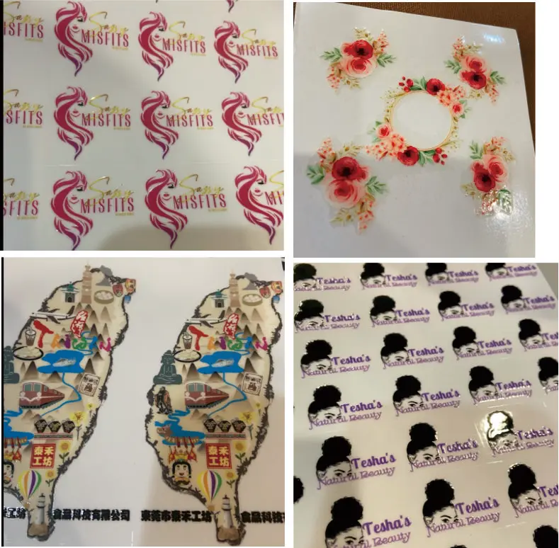 Nach 3D UV Transfer Aufkleber Auto Etiketten Farbe Abziehbilder Personalisierte Marke Logo Name Pegatinas Kawai DIY Selbstklebende Wasserdicht – Detail 6