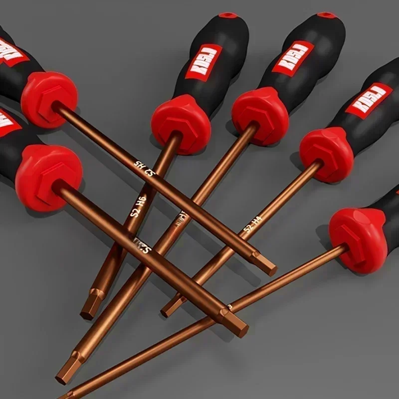 AliExpress NONE 2025 New Internal Hexagonal Screwdriver Small Wrench Hexagonal Star Set Tool Extended Straight Shank Hexagonal Edge Bicycle