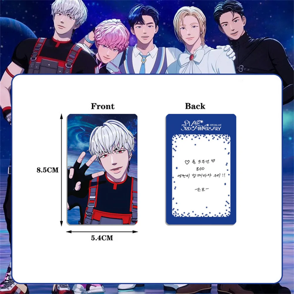 Korean Group PLAVE Cartoon Cosplay Photocard High Quality INS Style Double Sides Printing LOMO Card NOAH YEJUN BAMBY Fans Gifts