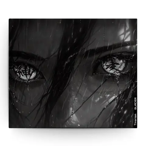 Mouse Pad Gamer de Vidro SPEED GLACIER Profissional 49x42 Premium Branco Preto Titorion