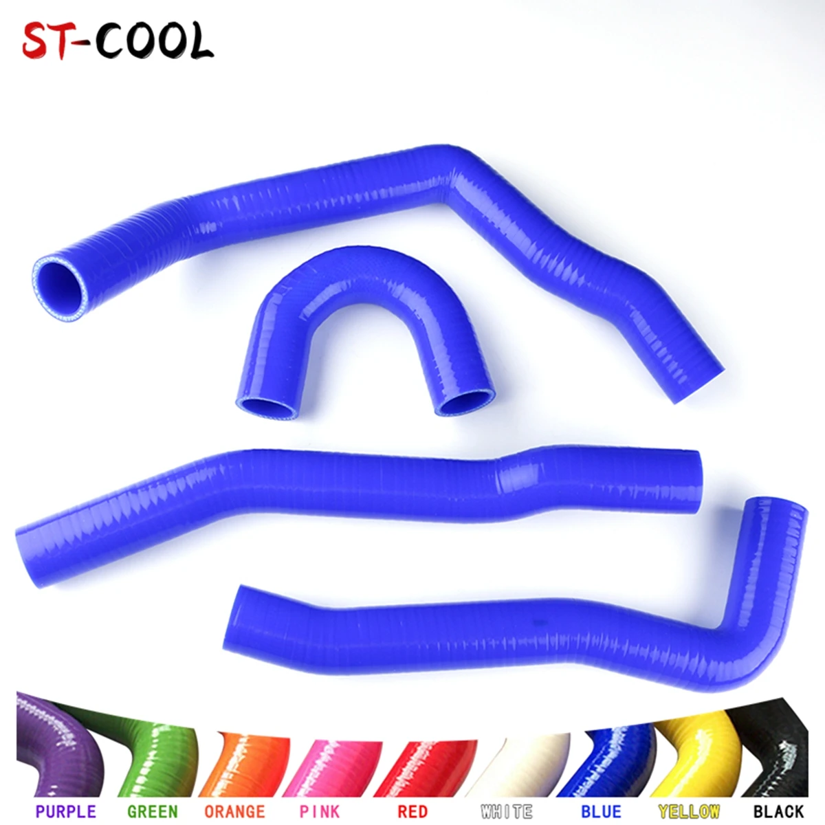 For 2008-2014 Mitsubishi Evolution EVO 4B11T CZ4A CT9A 10 /X High Temp 2009 2010 2011 2012 2013 Silicone Radiator Hoses Kit 4Pcs