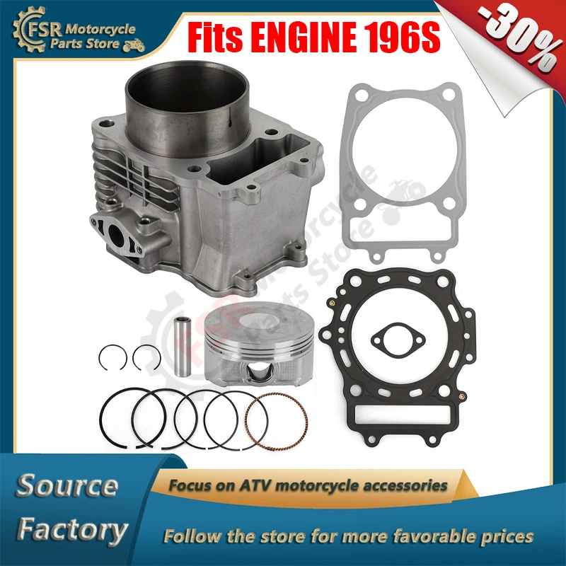 

Cylinder kit,Fits CFMOTO 196S-B/196S-C ENGINE ATV CF625-C UTV CF600-5 SSV CF600-3 CF625-3 CF625-6,Including Gasket Piston kit