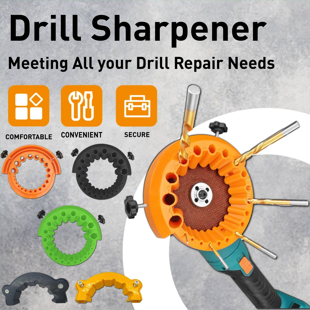 Drill Sharpener Drill Grinding Attachment Replacement Premium Sturdy Angle Grinder Accessory Power Tool Sharpening Attachment
