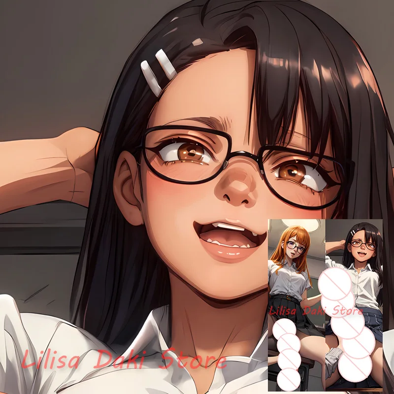 

Наволочка Dakimakura Nagatoro and Futaba Futa, аниме, двусторонняя наволочка с принтом, наволочка в подарок