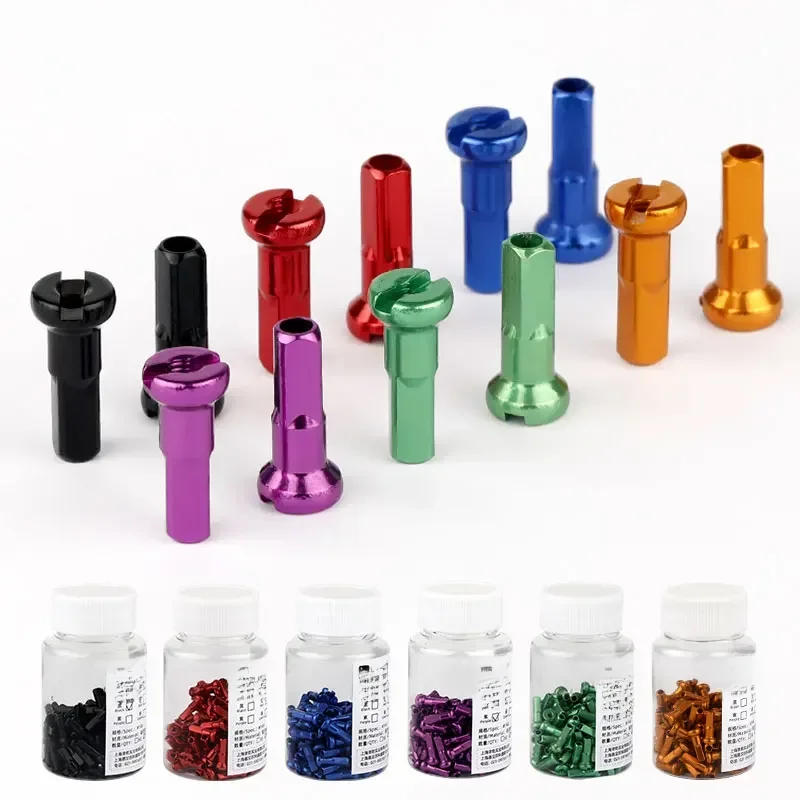AliExpress UK DEEMOUNT 100pcs Bicycle 2.0mm Spoke Nipple Caps 14G 14mm 12mm 16mm Height Aluminum Alloy CNC-anodized Wheel Caps MTB Parts