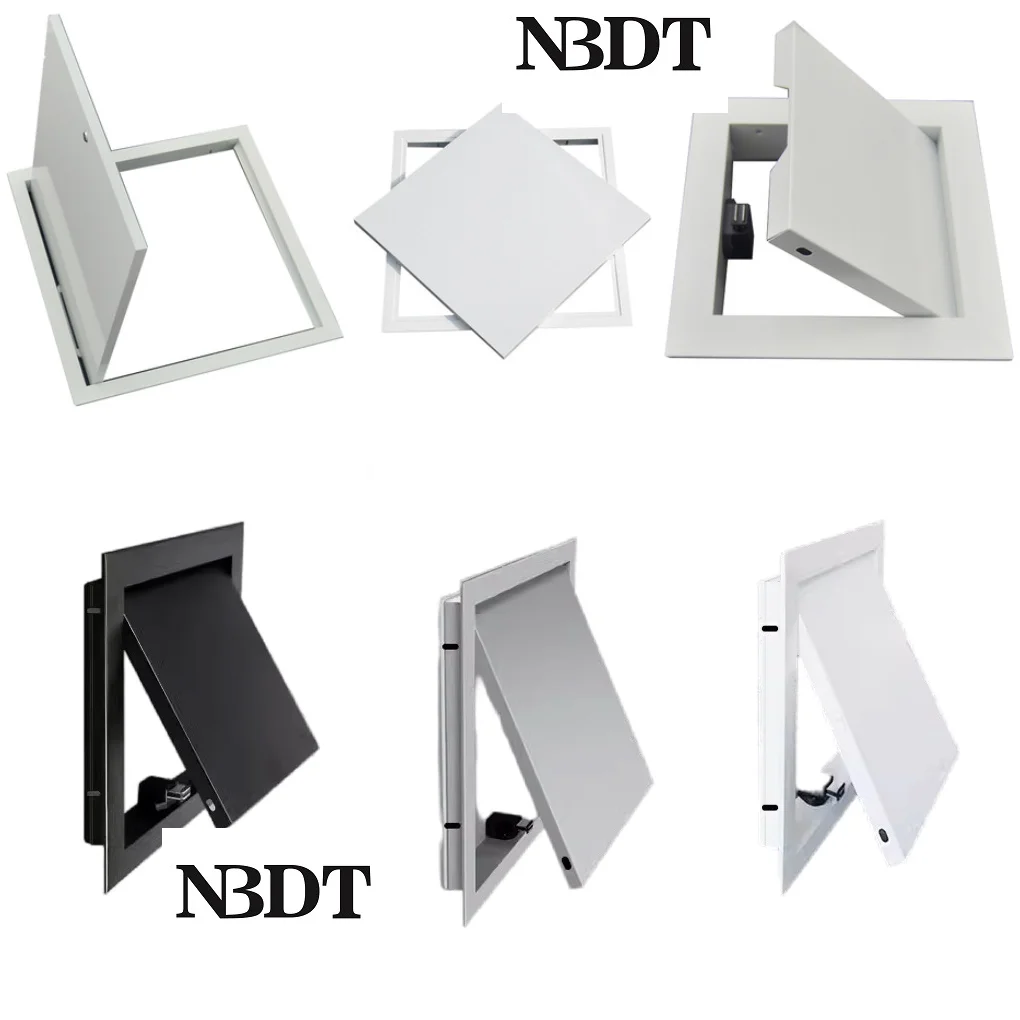 1Piece White Black Grey Painted Square Access Panel Inspection Door Soffit Wall Mount Cam Magnet Latch