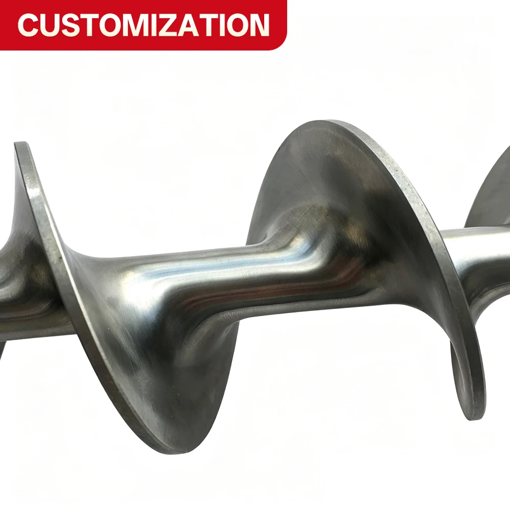 Custom 304 Stainless Steel Screw Conveyor Blades: Wear-Resistant and Thickened for the Mining, Chemical, and Grain Industries