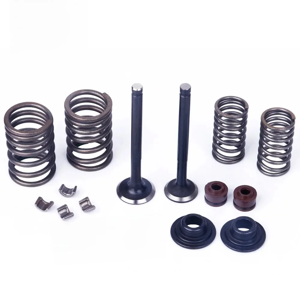 Glixal 139QMB 139QMA 50cc 60cc 80cc 100cc zawory dolotowe i wydechowe zestaw dla chińskich GY6 skuter motorower silnik ATV (69mm długość) — zdjęcie 2